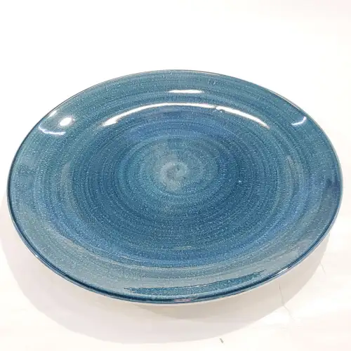 #KA0434; Ceramic round dinner plate 10.5 inches