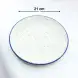 #KH6801-P; Ceramic 8.25 inches round plate