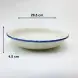 #KH6894; Ceramic deep plate 11.5 inches