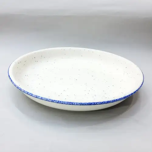 #KH6894-P; Ceramic deep plate 11.5 inches