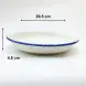 #KH6894-P; Ceramic deep plate 11.5 inches