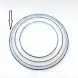 #KH6931; Ceramic 12.5 inches round plate