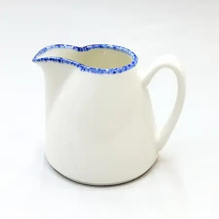 #KH7051; Ceramic cream pot 140ml with ha..