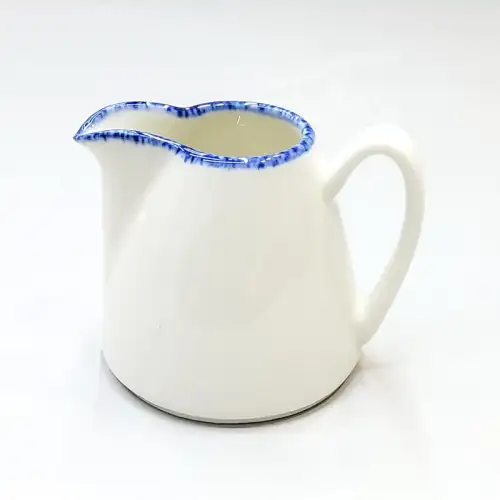 #KH7051; Ceramic cream pot 140ml with handle