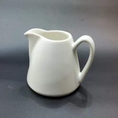 #KH7051-CW; Ceramic cream pot 140ml with..