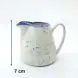 #KH7051-P; Ceramic Cream Pot 140ml with handle