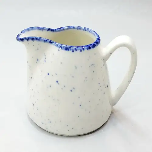 #KH7051-P; Ceramic Cream Pot 140ml with handle