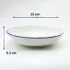 #KH7075; Ceramic 9 inches deep plate
