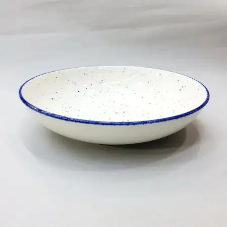 #KH7075-P; Ceramic 9 inches deep plate..