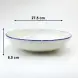 #KH7082-P; Ceramic 10.75 inches deep plate