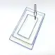 #KH7136; Ceramic rectangular plate 8 inches