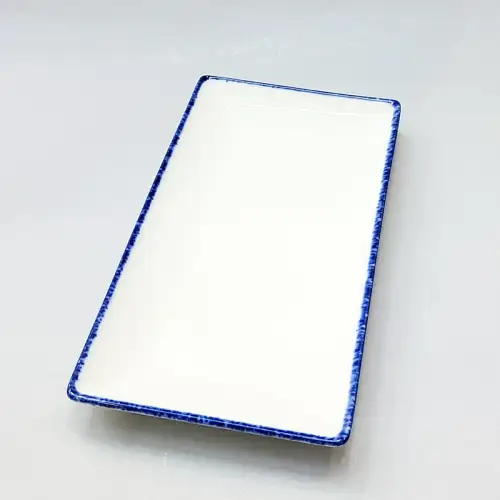 #KH7136; Ceramic rectangular plate 8 inches