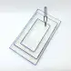 #KH7136-P; Ceramic rectangular plate 8 inches