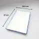 #KH7143-P; Ceramic rectangular plate 10.5 inches