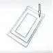 #KH7143-P; Ceramic rectangular plate 10.5 inches