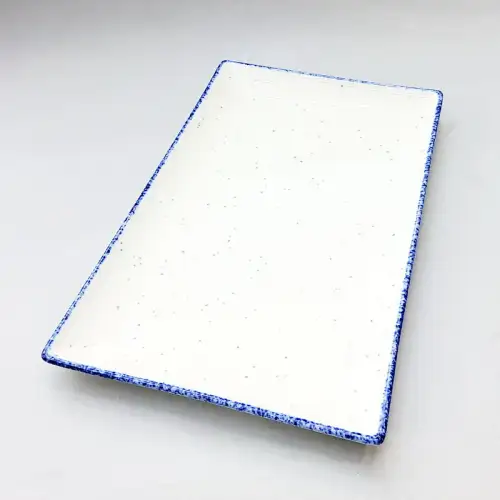 #KH7143-P; Ceramic rectangular plate 10.5 inches