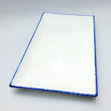 #KH7150; Ceramic rectangular plate 13 in..