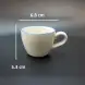 #KHE100; Ceramic coffee cup with saucer 100ml