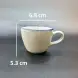 #KHE100-P; Ceramic coffee cup with saucer 100ml