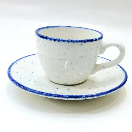 #KHE150-P; Ceramic coffee cup with sauce..