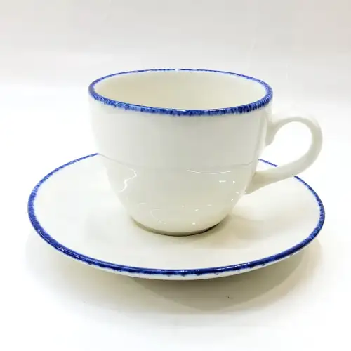 #KHE190; Ceramic coffee cup with saucer 180ml