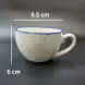 #KHEG220-P; Ceramic coffee cup with saucer 220ml