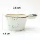 #KK1059-WT; Ceramic sauce dish with handle #KK1059-WT; Ceramic sauce dish with handle