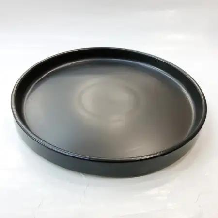 #KK1073-BK; Ceramic deep plate 10.25 inc..