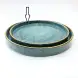 #KK1073-BL; Ceramic deep plate 10.25 inches