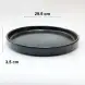 #KK1080-BK; Ceramic 12 inches deep plate