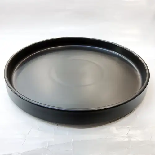 #KK1080-BK; Ceramic 12 inches deep plate