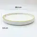 #KK1080-WT; Ceramic 12 inches deep plate 