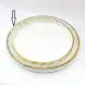 #KK1080-WT; Ceramic 12 inches deep plate 