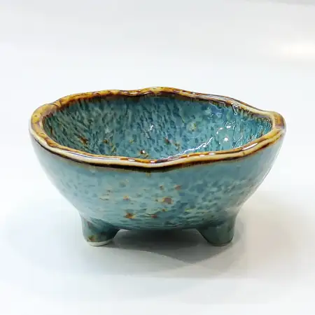 #KK1189-BL; Ceramic sauce dish..