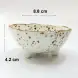 #KK1189-WT; Ceramic sauce dish