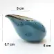 #KK1234-BL; Ceramic cream pot 4 inches