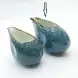 #KK1234-BL; Ceramic cream pot 4 inches