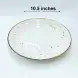 #KK1289-WT; Ceramic round plate 10.5 inches