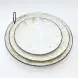 #KK1289-WT; Ceramic round plate 10.5 inches