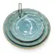 #KK1296-BL; Ceramic plate 8.25 inches