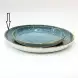 #KK1302-BL; Ceramic round plate 10.75 inches