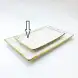 #KK1364-WT; Ceramic rectangular plate 22.5x14.5cm