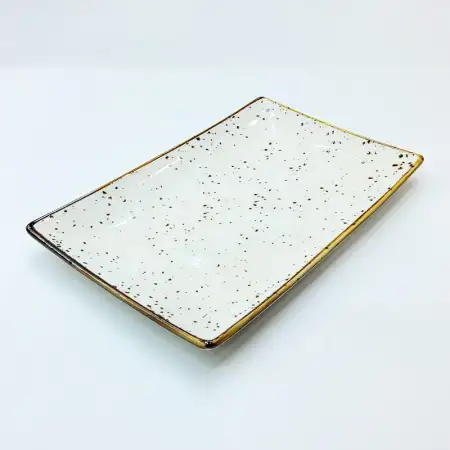 #KK1371-WT; Ceramic rectangular plate 31..