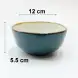 #KK1395-BL; Ceramic bowl 4.5 inches