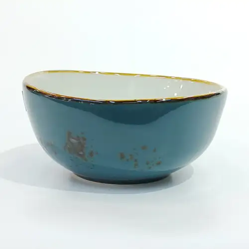 #KK1395-BL; Ceramic bowl 4.5 inches