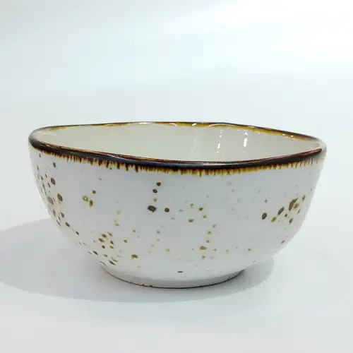 #KK1395-WT; Ceramic bowl 4.5 inches #KK1395-WT; Ceramic bowl 4.5 inches