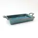 #KK2353-BL: Ceramic 10 inches rectangular deep plate