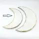 #KK2605-WT; Ceramic 10 inches moon plates