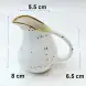 #KK2629-WT; Ceramic sauce pot 120ml