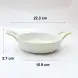 #KK2636-WT; Ceramic 8.75 inches serving plate